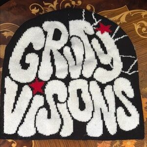 Black and White Graphic Beanie